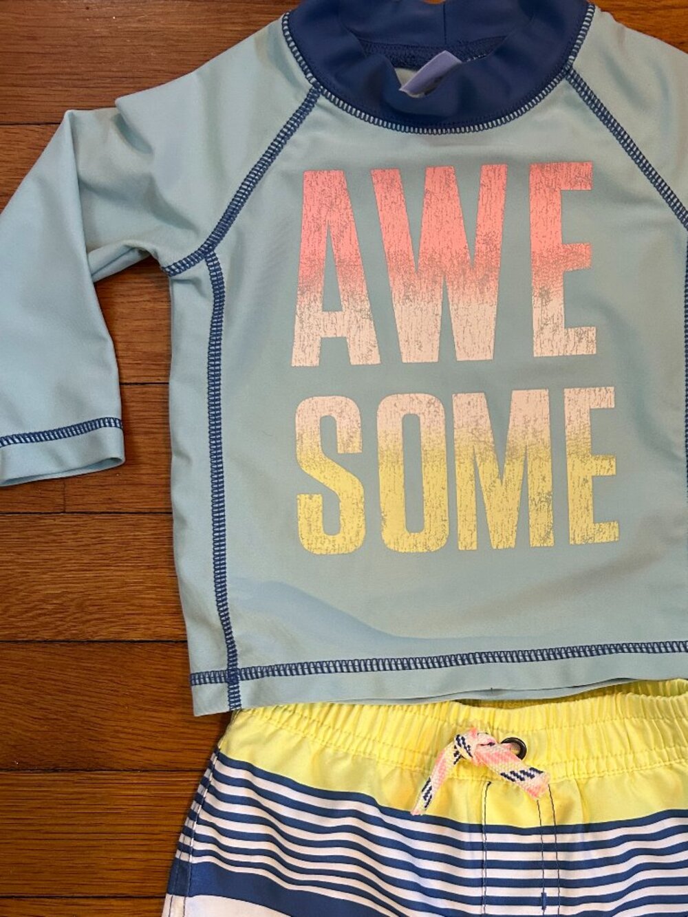 CARTERS Baby Boy Rash Guard Swim Set